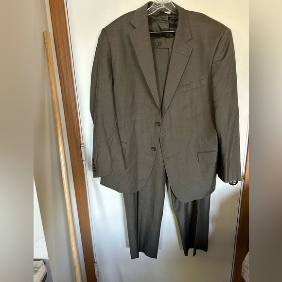 Men’s suit set jacket and pants pronto uomo 100% wool - Picture 1 of 13